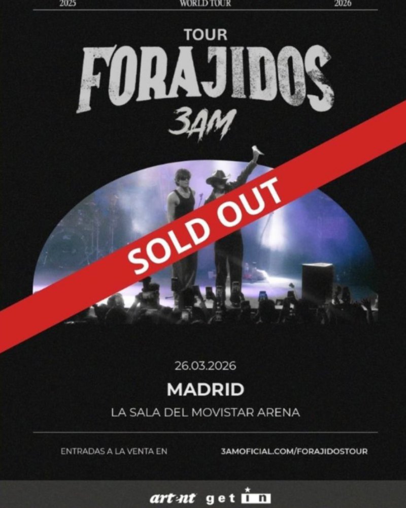 3 AM agota entradas en Madrid con su "Forajidos Tour"