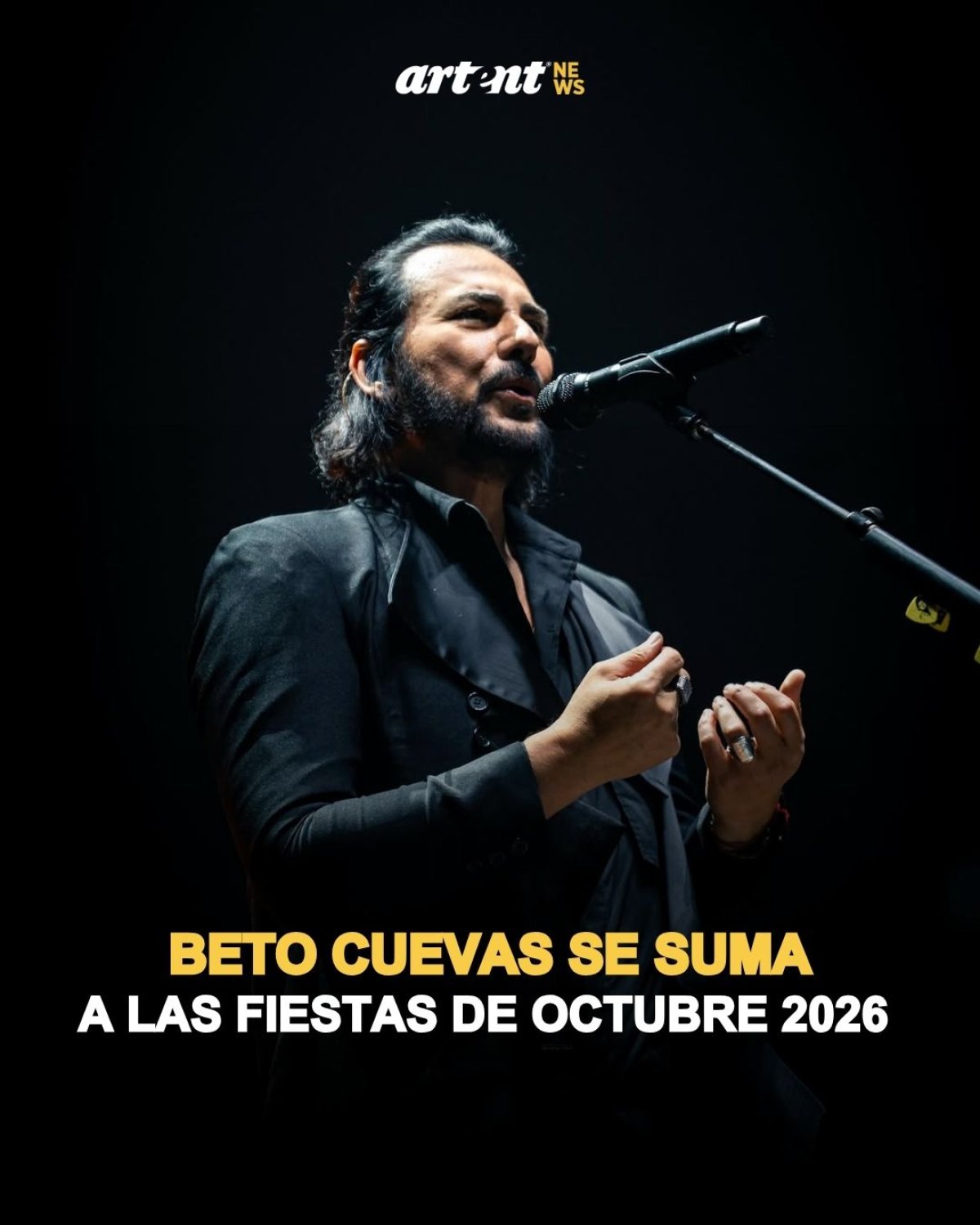 Beto Cuevas se suma a las Fiestas de Octubre 2026