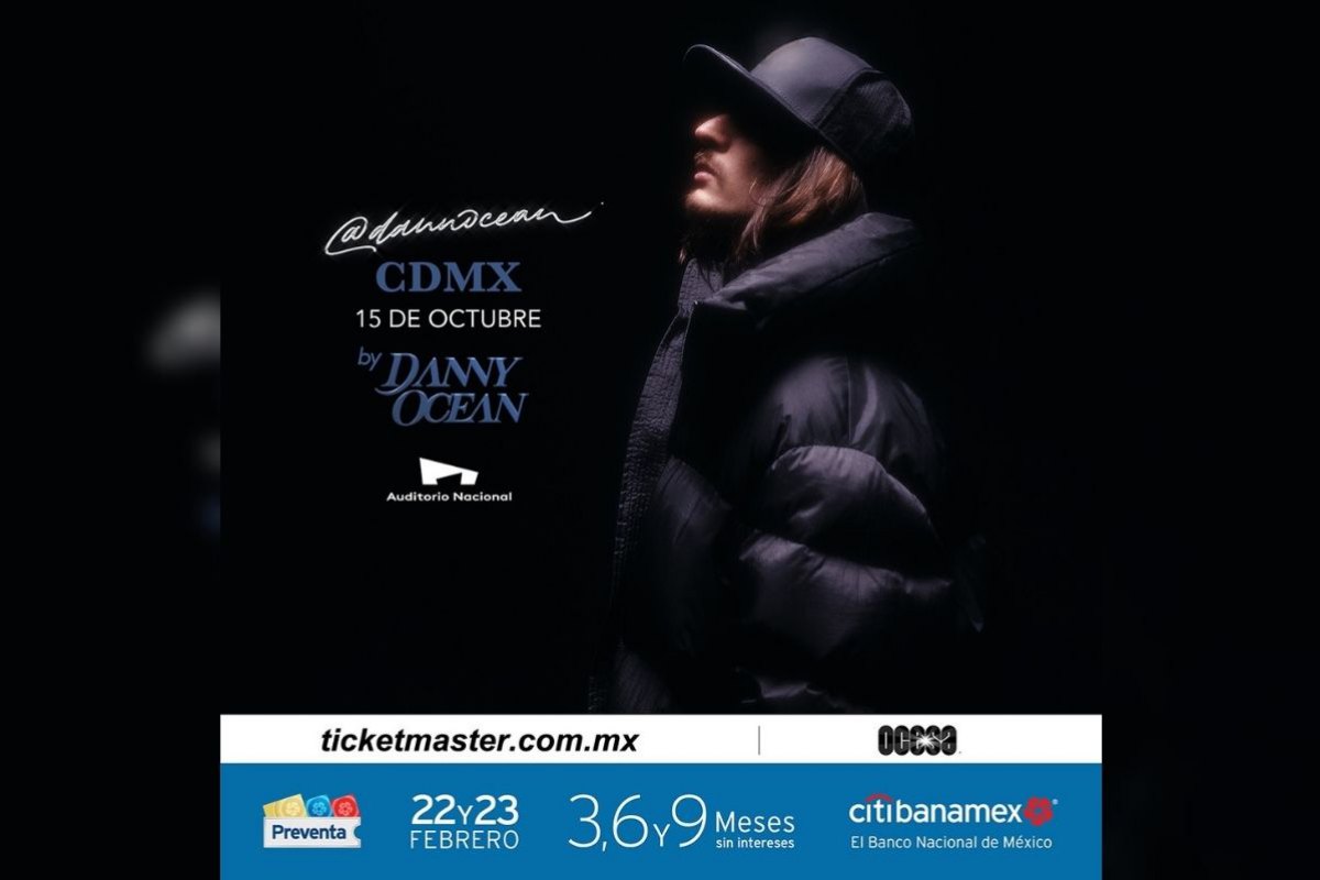 Danny Ocean anuncia fecha en el Auditorio Nacional