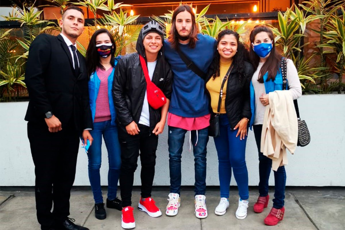 Danny Ocean se reune con refugiados venezolanos en Perú