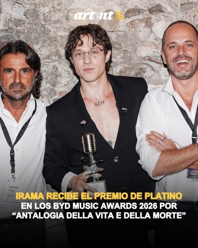 Irama recibe el Premio de Platino en los BYD Music Awards